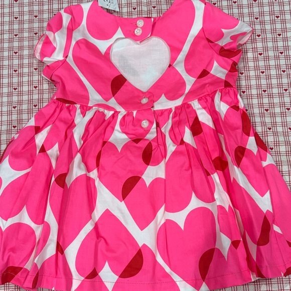 The Children's Place Pink and Red Heart Dress - Picture 3 of 7